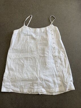 Abercrombie & Fitch White Linen Mini Dress